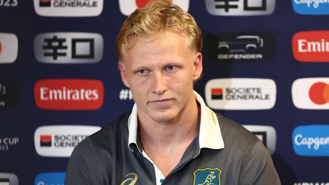 Carter Gordon is happy for Ben Donaldson to be Australia’s first-choice goal-kicker. Picture: Chris Hyde/Getty Images