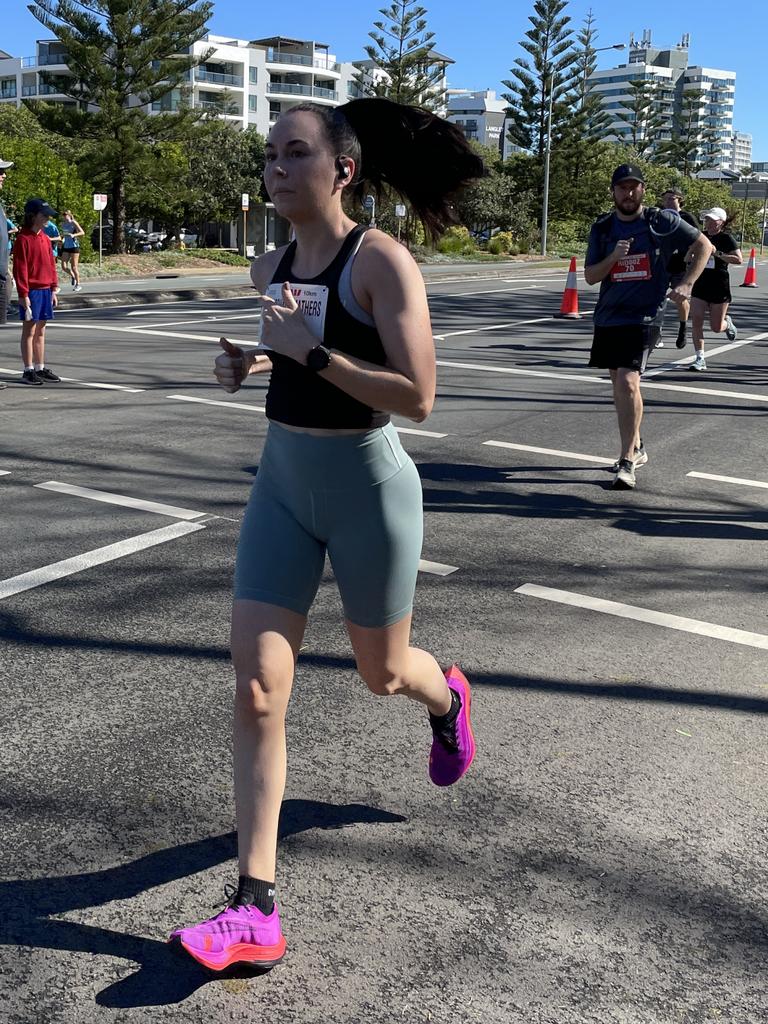 In action at the 2022 Sunshine Coast Marathon and Community Run Festival.