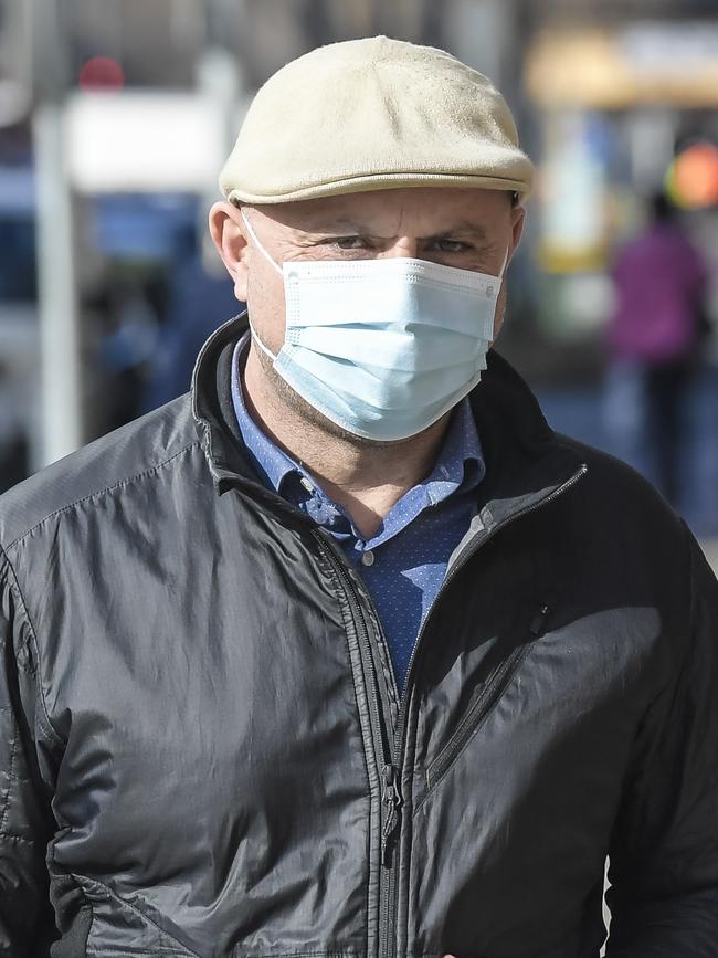 Dalibor Drazetic is seen leaving Adelaide Magistrates Court. Picture: NCA NewsWire / Roy VanDerVegt