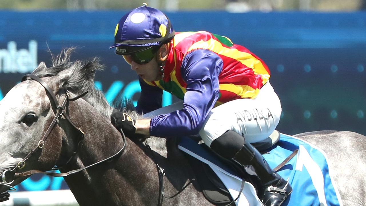 Brenton Avdulla rides Auspicious Cloud for trainer John Thompson. Picture: Getty Images