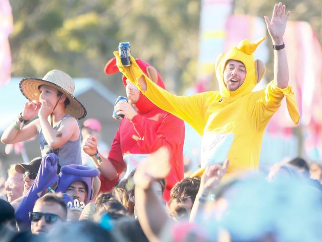 The Falls Festival Marion Bay brings out many colourful characters. Picture: PATRICK GEE