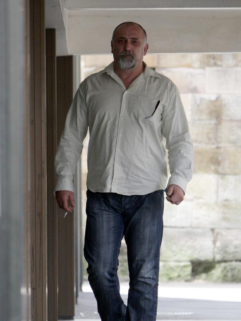 Dragan Losic outside court in Darlinghurst during the trial into the death of Dianne Brimble.