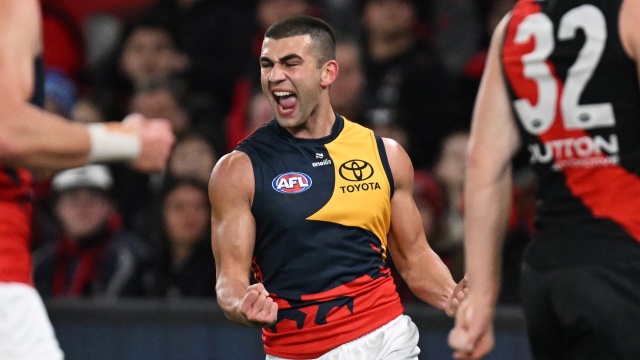 Josh Rachele was the match winner for the Crows. Photo by Daniel Pockett/Getty Images