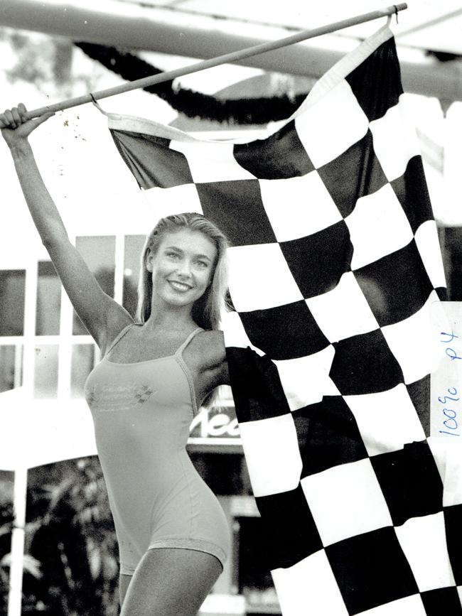GOLD COAST INDY 1996 The first Miss Indy Race Team finalist Angela Croft 20, Labrador. Photographer Anne Livingston