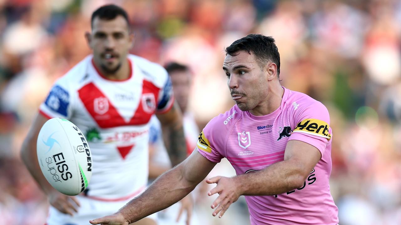 Sean O'Sullivan was is two wins from two games as Penrith halfback. Picture: Getty