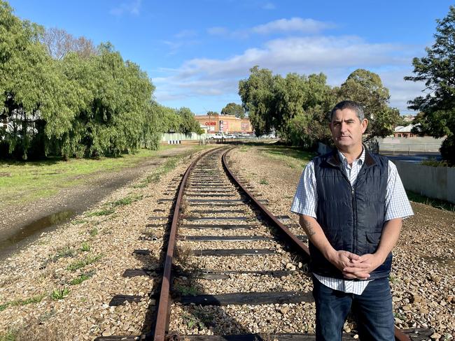 Grant McDougall who wants to bring back the Barossa train. Picture Jason Katsaras