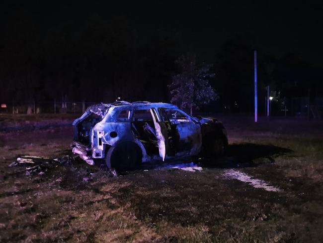 Police and fire crews were called to a car far in Lavington at about 6.40pm.