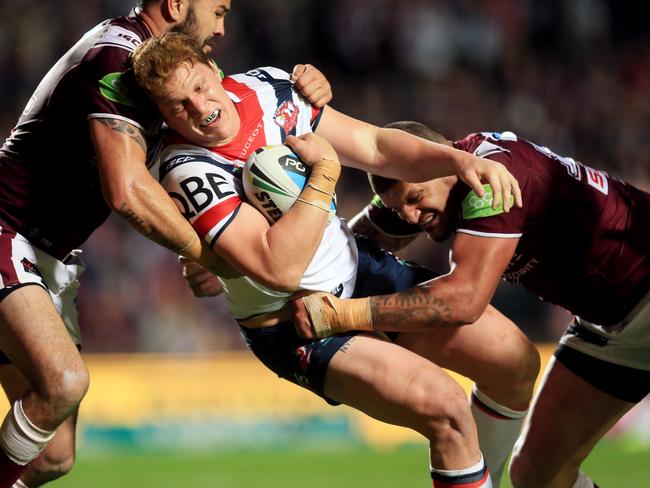 Willie Mason managed to get it right in this later tackle on Dylan Napa.