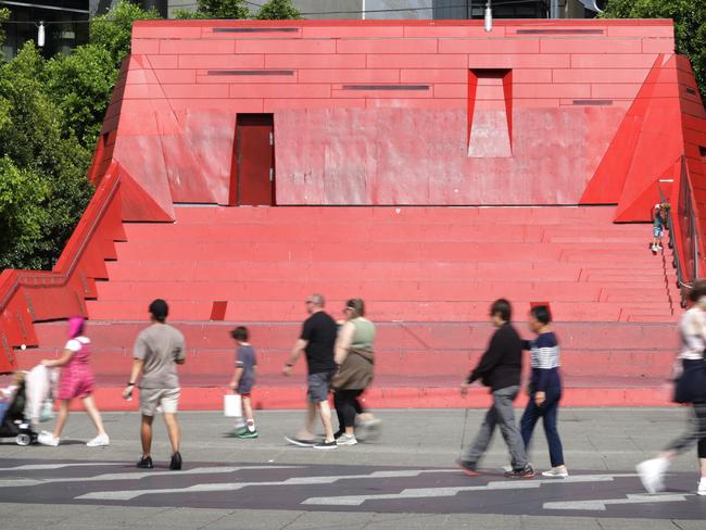 Yarra River Business Association says Queensbridge Square needs a facelift. Picture: David Caird