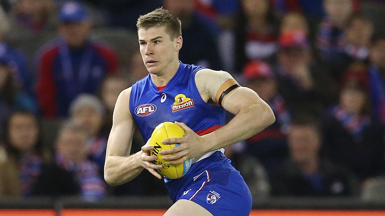 Western Bulldogs forward Billy Gowers has injured his wrist. Picture: Michael Klein