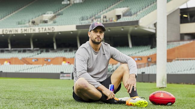 Travis Boak describes in the podcast the moment he went out on a footy field thinking nothing bad could happen. Picture: David Solm/Red Bull Content Pool