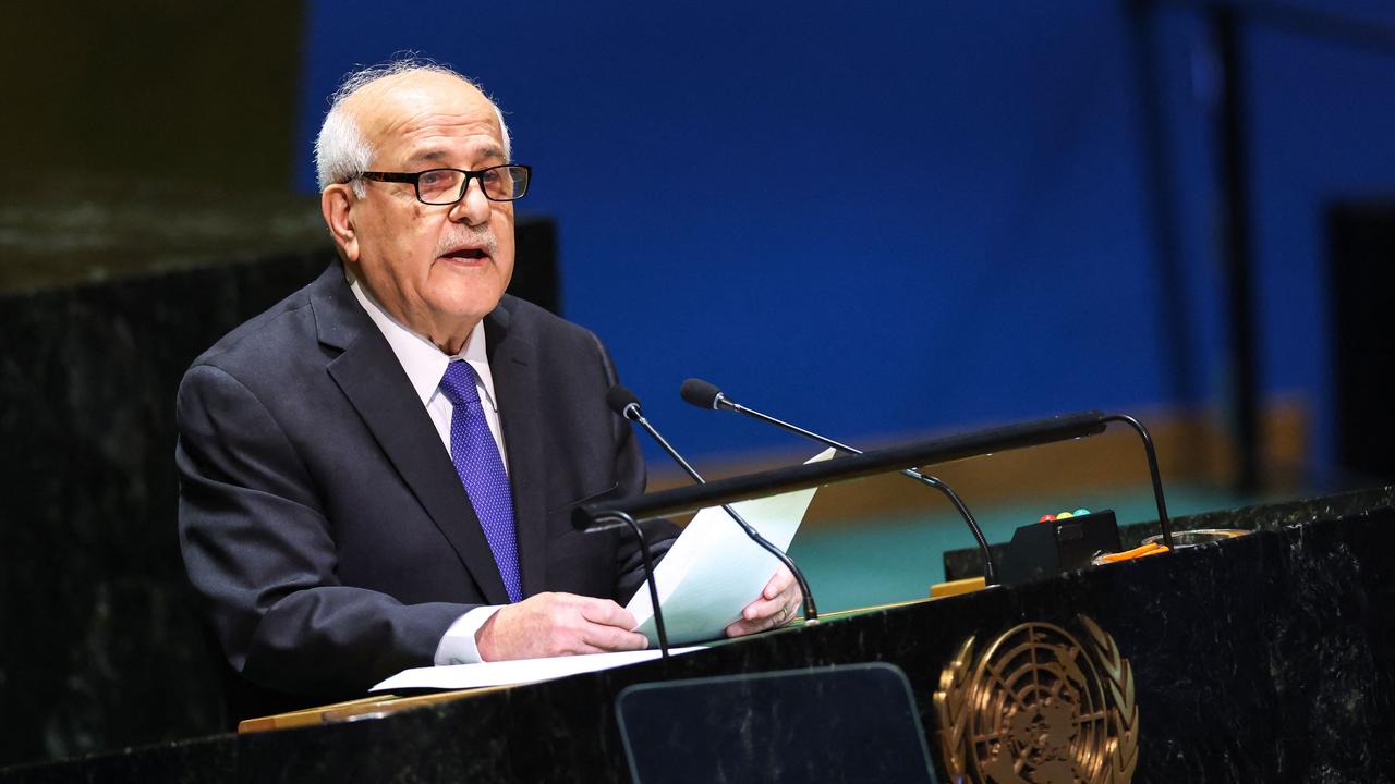 Palestinian ambassador to the United Nations Riyad Mansour. Picture: Charly Triballeau / AFP