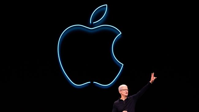 Apple CEO Tim Cook. Apple, like other US companies, exports tech across the world while China remains largely domestic focused.