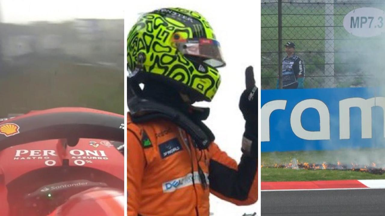 丹尼尔·里卡多 (Daniel Ricciardo) 击败角田由纪 (Yuki Tsunoda) 发车，兰多·诺里斯 (Lando Norris) 夺得杆位