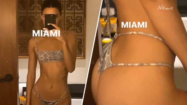 Kendall Jenner shares steamy bikini video