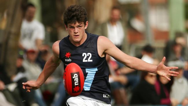 Vic Country v Vic Metro Trevor Barker Oval Sandringham . Metro's Angus Brayshaw in action. May 18th 2014. Picture : Colleen Petch