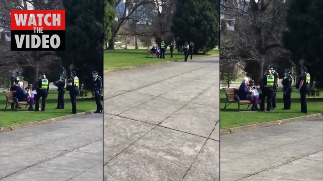 Melbourne police confront elderly women near anti-lockdown rally