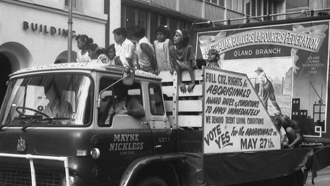 Campaigners for Aboriginal rights ahead of the 1967 referendum. Picture: Fryer Library, University of Queensland