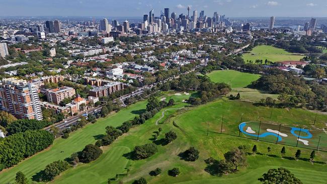 Moore Park Golf Course and driving range. Picture: Sam Ruttyn