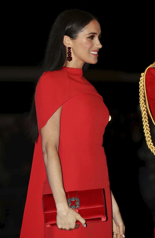 Britain's Meghan, Duchess of Sussex, will listen to music at the Royal Albert Hall in London Picture: Simon Dawson/Pool via AP.