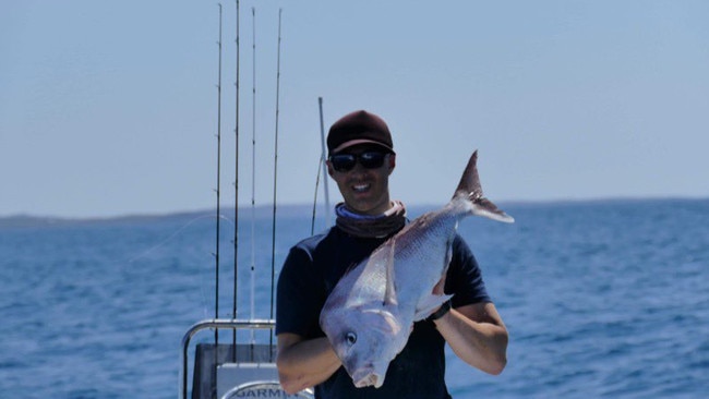 Chris pictured here holding a snapper. Picture: Facebook