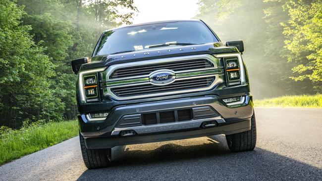 Ford’s F-150 has a tough-looking front end.