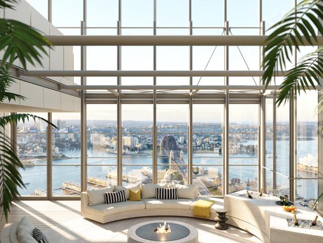 Artists impression of One Sydney Harbour Skyhomes Terrace