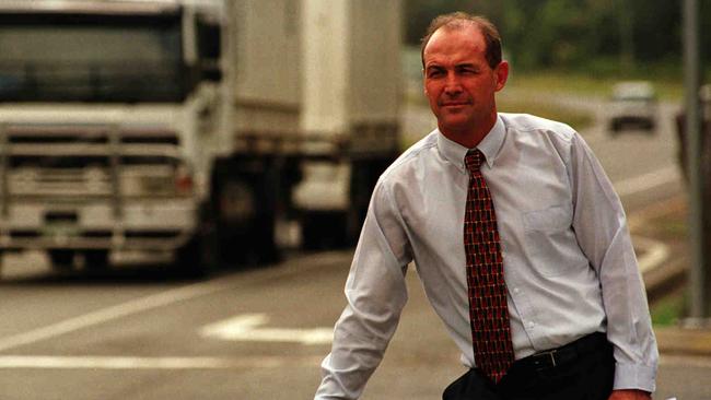 Jim Elder near the Pacific Highway at Tugun in 1998.