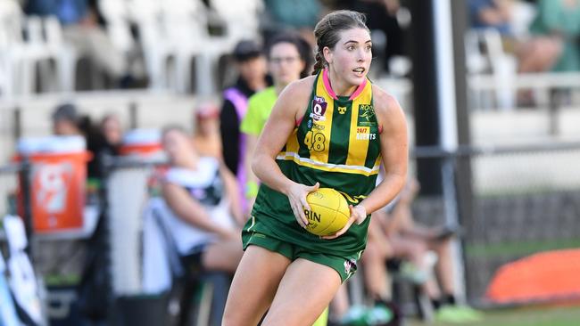 Maroochydore QAFLW star Renee Teys. Picture: Highflyer Images