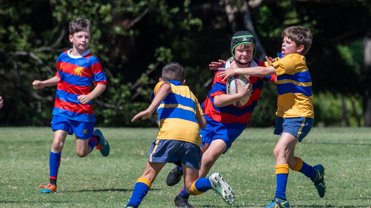 Downlands 11A vs TGS 11A. 2024 O'Callaghan Cup day at Downlands College. Photo by Nev Madsen