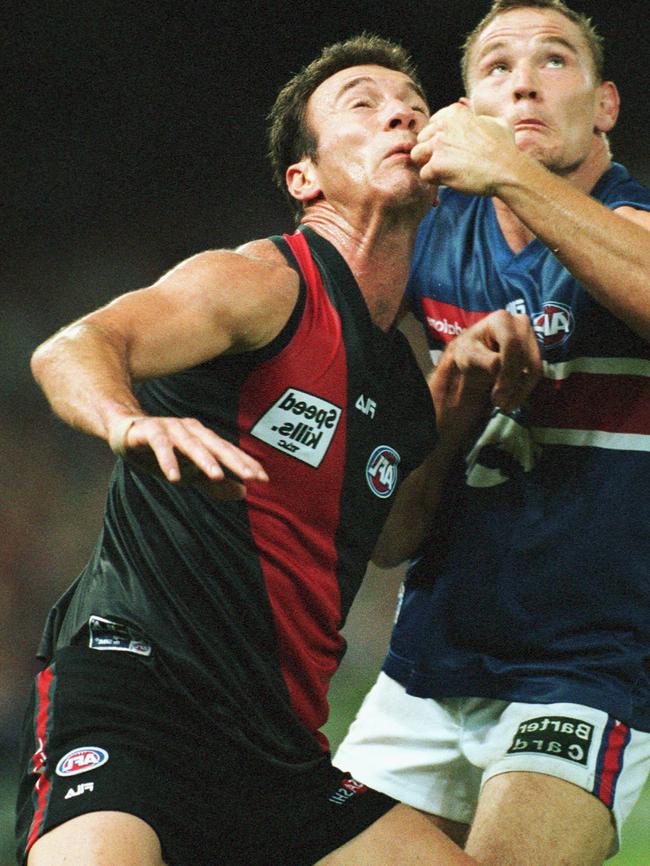 Steve Alessio wasn’t recruited via the draft initially, but was picked at No. 67 as Essendon juggled spots on its list late in his career.