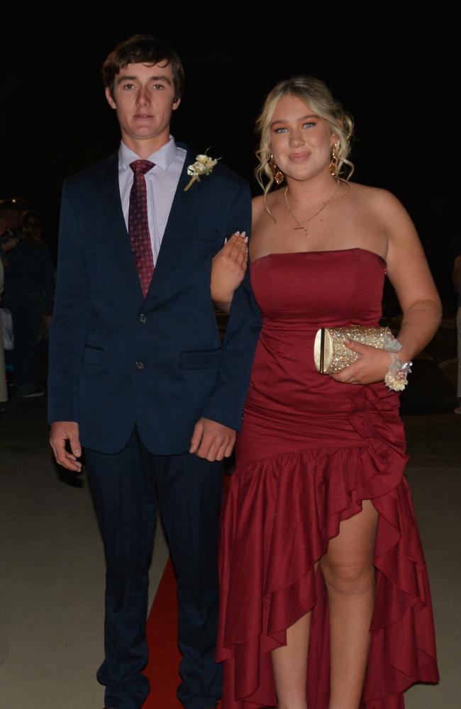 Sterling Lehman and Lucy Green at Assumption College's year 12 formal on April 22, 2025. Photo: Jessica Klein