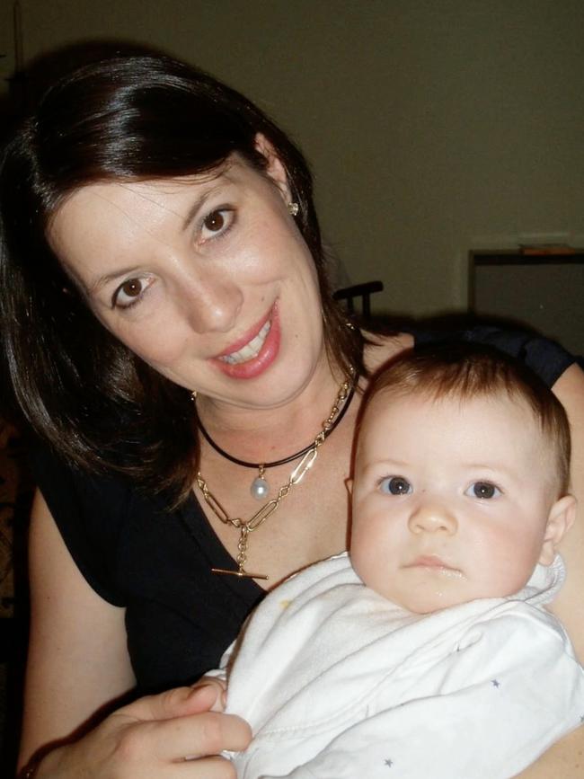 Emma with her youngest son, Charlie, as a baby. Picture: Supplied