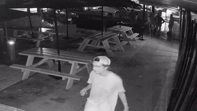 Police are appealing for public information to help identify this man who may be able to assist inquiries into a smashed window in Yamba's CBD.