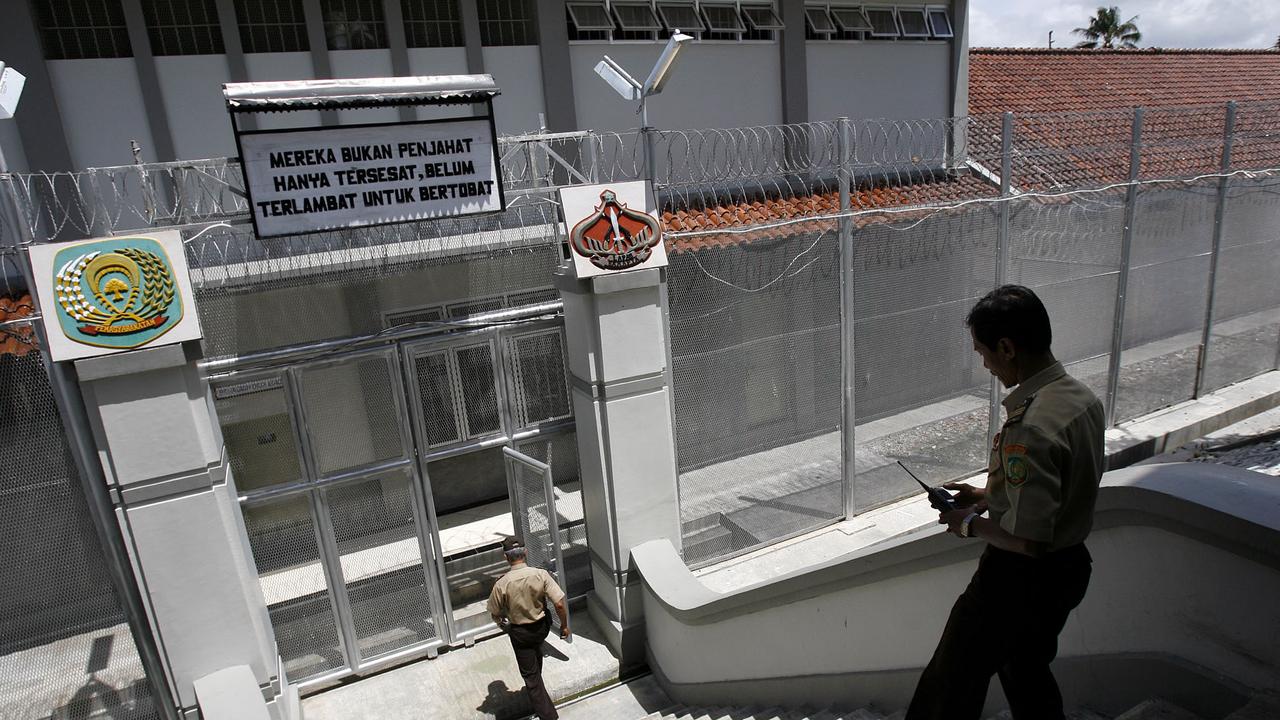 The main gate of Batu Prison on Nusakambangan island. Picture: Lukman S Bintoro