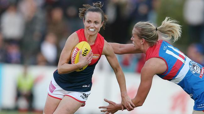 Daisy Pearce led the way for the Demons. Picture: Michael Klein