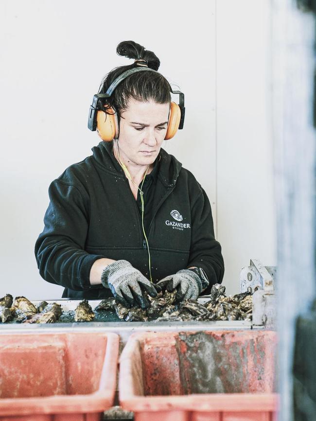 Carly Thomson co-owner of Gazander Oysters in Coffin Bay. Picture: Supplied