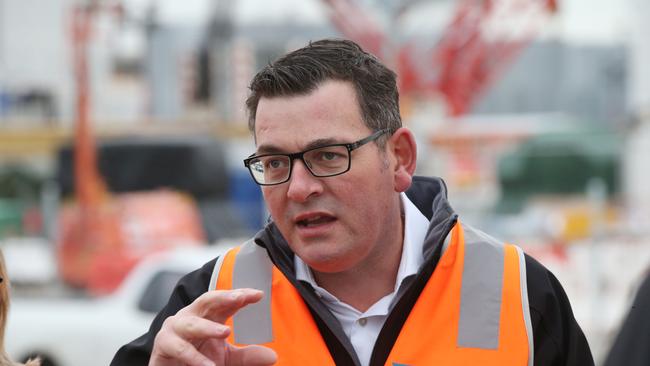 Premier Daniel Andrews’ government is treating the highway matter with intriguing sensitivity. Picture: David Crosling