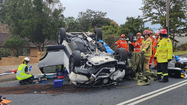 NSW Ambulance, police, Fire and Rescue NSW and SES crews all responded.