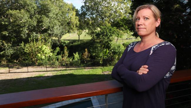 Flood victim Linda Watson at her Nundah home. Picture: Peter Wallis