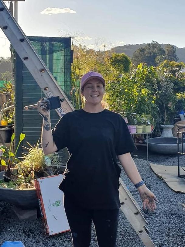 GROWTH SPURT: Lismore Garden Centre's Emma remodelling the inside and outside of the nursery.