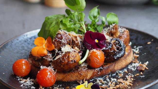 The Magical Mushrooms dish at Dilly Daly. Picture: Tess Presso