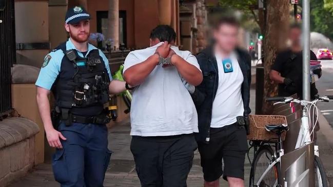 One of the men arrested as part of the operation. Picture: NSW Police