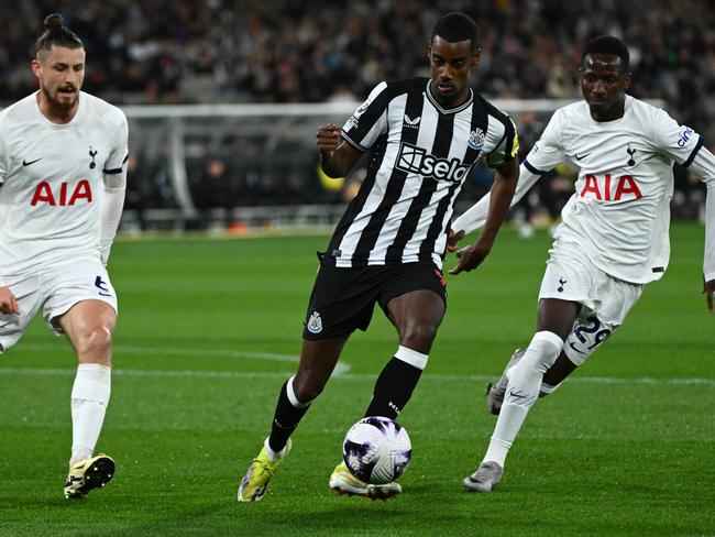 Alexander Isak scored Newcastle United’s goal during regulation time. Picture: Getty Images