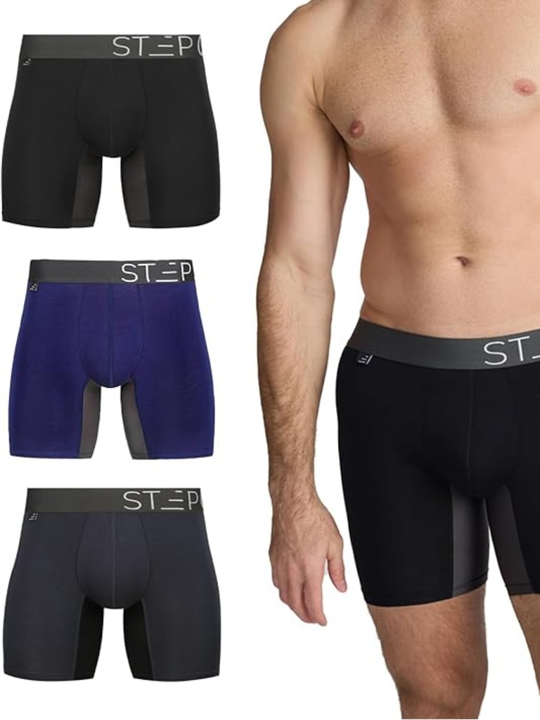 STEP ONE Men's Bamboo Boxer Brief 3-Pack. Picture: Amazon Australia