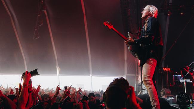 Lovers of the surprise gig, Arcade Fire played an unannounced gig at Coachella. Picture: Getty