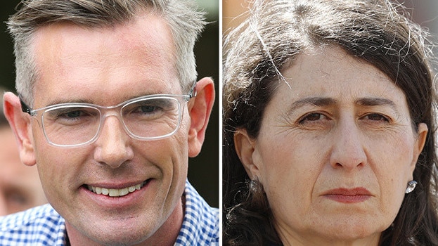 Former Liberal premier Dominic Perrottet (left) and his predecessor Gladys Berejiklian.