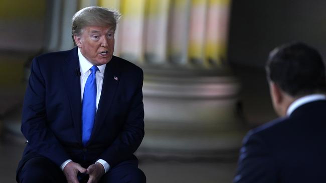 US President Donald Trump has called for the country to reopen and said a vaccine is closer than doctors and health experts think. Picture: AP Photo/Evan Vucci