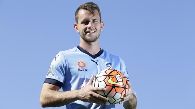 Campbelltown’s Alex Mullen when he had signed a mature-aged rookie contract with Sydney FC.