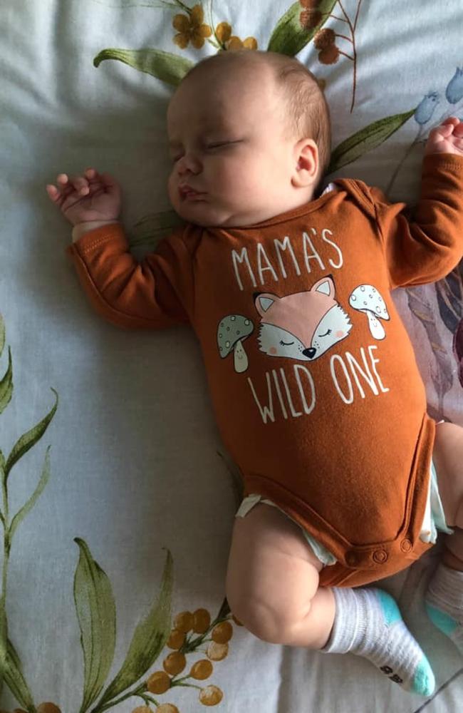 Isaac Henry Linwood was born on January 4, 2022, weighing 2750g and measuring 47.5cm, at Mackay Base Hospital. He is the first child for parents Aleysha Casey and Luke Linwood. Picture: Aleysha Casey DMBJ22